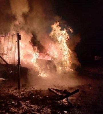 Обломки дронов врага упали в Киеве – загорелись здания и автомобили