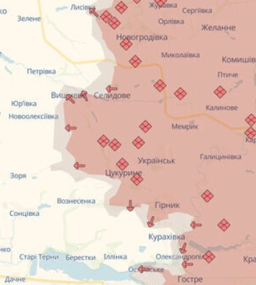 Россия продвинулась в Новоселидовке и в нескольких других селах Донбасса, - DeepState