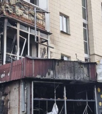 Наслідки нічної атаки ворожих &quot;Шахедів&quot; на Київ. ФОТОрепортаж