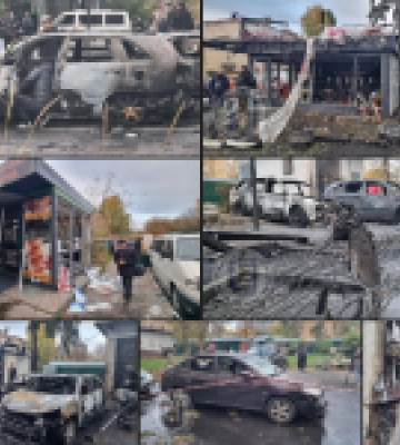 Наслідки атаки Шахедів по житлових районах Києва