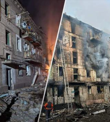 Росія атакувала Київ дронами, уламки спричинили кілька пожеж в місті