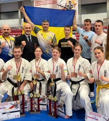 Спортсмени зі Львівщини – переможці та призери чемпіонату Європи з кіокушинкай карате