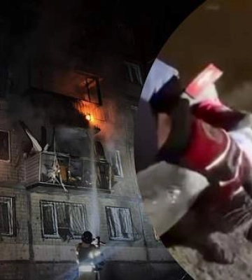 З пошкодженого російським дроном будинку в Києві врятували кота — відео