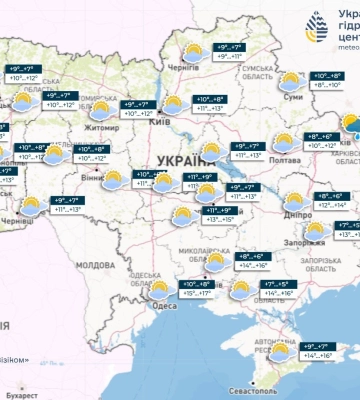 Погода на 31 жовтня в Україні: дощитиме майже всюди