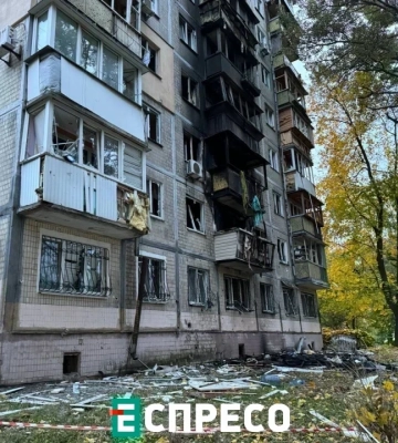 «Ніби звук літака, що падає». Очевидці розповіли про удар БПЛА по Солом’янському району Києва