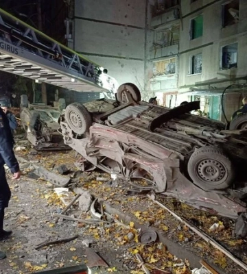 В Харькове российская управляемая авиабомба снова попала в жилой дом