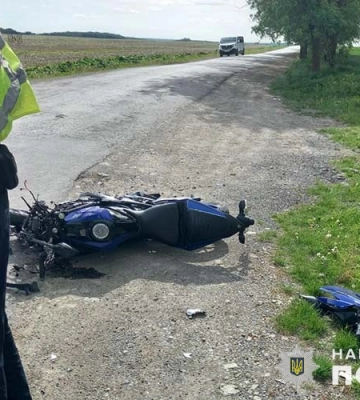 На Тернопільщині 17-річний кермувальник мотоциклу постане перед судом за смертельну ДТП