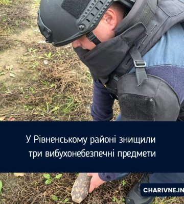 Поблизу Гощі піротехніки знешкодили три боєприпаси часів Другої світової війни