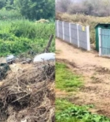 На кладовищі «Басів Кут» у Рівному прибрали стихійне сміттєзвалище