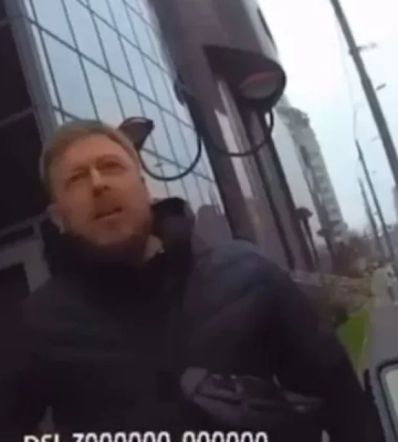 &quot;Я то, что тебя призывает!&quot; - киевский СБУшник рассердился на штраф  за неправильную парковку. ВИДЕО