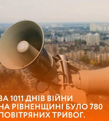 У листопаді рівняни пережили 20 повітряних тривог