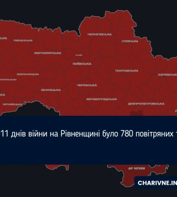 У листопаді рівняни пережили 20 повітряних тривог