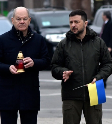 Зеленський зустрівся з Шольцом у Києві
