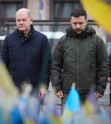 Зеленський зустрівся з Шольцом у Києві