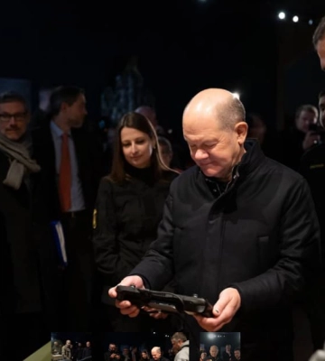 Зеленський показав Шольцу новітні безпілотники, виготовлені у співпраці з Німеччиною