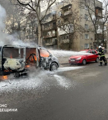 У місті Ізмаїл загорівся мікроавтобус: подробиці