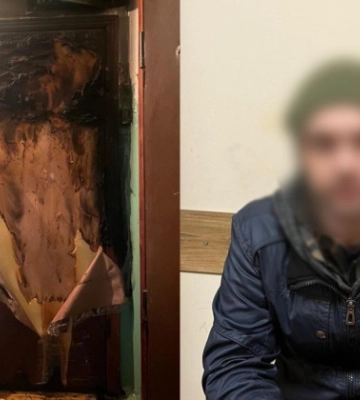У Києві чоловік підпалив двері квартири свого знайомого — йому загрожує до 10 років ув’язнення