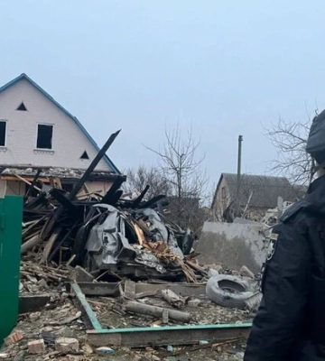 У Київській області внаслідок атаки дронів пошкоджено чотири приватні будинки. ФОТОрепортаж