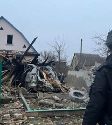 Из-за дроновой атаки на Киевщине фиксируют повреждения домохозяйств