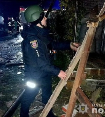 Вінниччина: поліція документує наслідки ворожої атаки рф ударними дронами