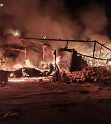 Ворожі обстріли спричинили пожежі у Краматорському районі