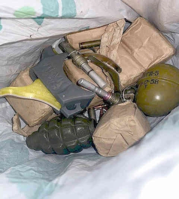 В ноябре военнослужащие 5 Слобожанской бригады НГУ изъяли у гостей Харькова 24 ствола и кучу боеприпасов