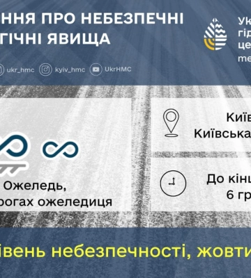Київ та область: жителів оповістили про небезпечні метеорологічні явища