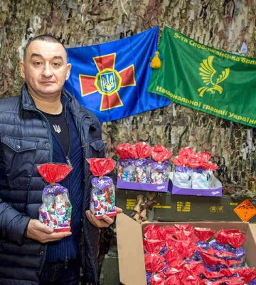 Харківські нацгвардійці привітали з Днем Святого Миколая дітей загиблих побратимів