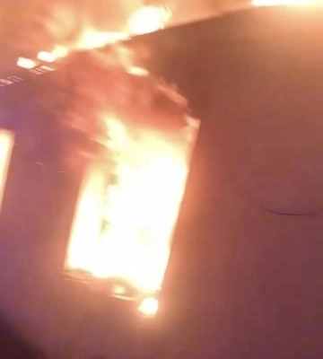 Під час пожежі біля Рівного загинув чоловік (ВІДЕО)