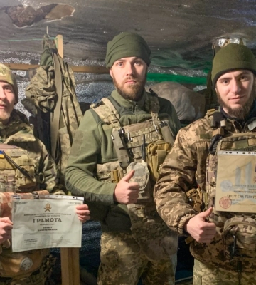Черкаських воїнів відзначили на бойових позиціях