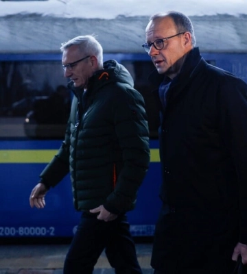 Лидер немецкой оппозиции Мерц прибыл с визитом в Киев