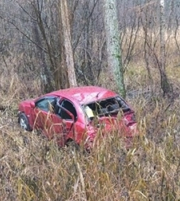 На Волині 58-річна полтавчанка на Mitsubishi злетіла у кювет 