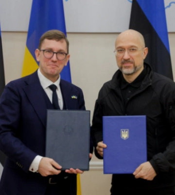 Прем'єри України та Естонії підписали спільну заяву: беззастережна підтримка Таллінна та заклик до посилення санкцій проти РФ