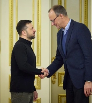 Зеленський зустрівся з кандидатом у канцлери ФРН