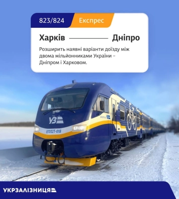Когда стартуют продажи билетов на поезд из Харькова в Днепр — Укрзалізниця