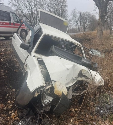 На Одещині п’яний воді автівки врізався в дерево, а потім з’їхав у кювет