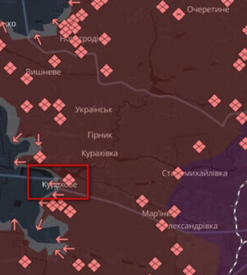 Россияне пытаются выровнять линию обороны под Курахово, - спикер ОСГВ &quot;Хортица&quot; Волошин. КАРТА