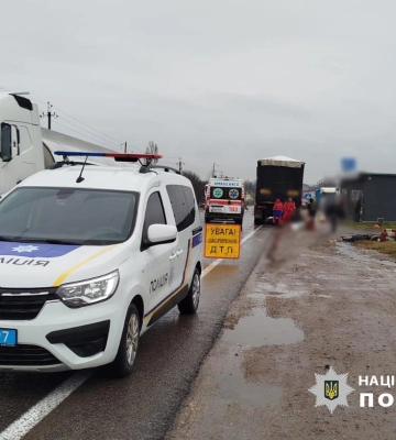 На трасі Одеса-Рені сталася смертельна ДТП за участю вантажівки та мопеда