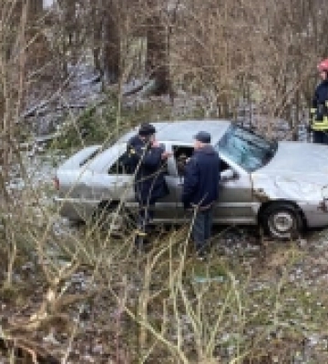 У Затурцівській громаді автомобіль злетів у кювет. ФОТО