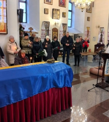 Полтавського громада провела в засвіти військового Сергія Андрієнка