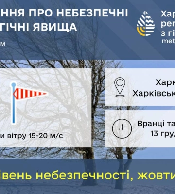 Радіаційний фон у Харківській області на 12 грудня 2024 року