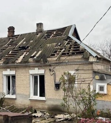 Росіяни атакували Степногірськ на Запоріжжі: пошкоджено кілька будинків. ФОТО