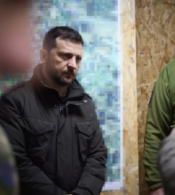 Зеленський прибув на Запоріжжя і відвідав військових дивізіону HIMARS