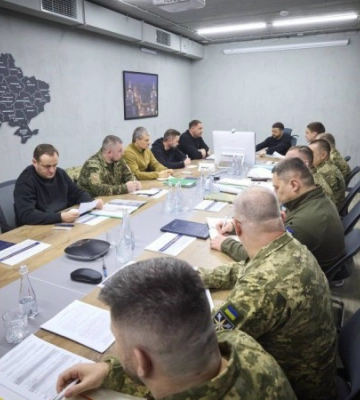 Зеленський провів засідання Ставки у Запоріжжі