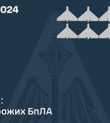 Росіяни вдарили по Україні ракетою невстановленого типу, та безпілотниками, ППО збила половину дронів