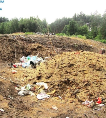 В Житомирской области лесхоз загрязнил отходами 1,5 га земли и должен возместить более 1 млн грн убытков