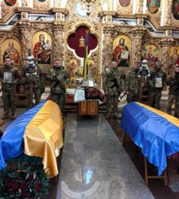 Полтавська громада попрощалась із двома загиблими Героями