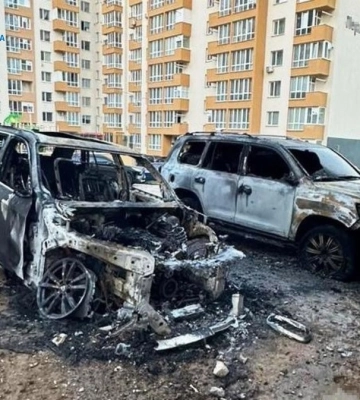 Підпал автомобілів у Вінниці – повідомлено про підозру трьом мешканцям Дніпропетровщини. ФОТО