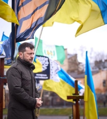 Зеленський на Марсовому полі у Львові вшанував пам’ять полеглих воїнів