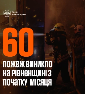 На Волині за добу сталися чотири пожежі